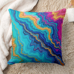 Mystic Teal & Gold Energy Cushion