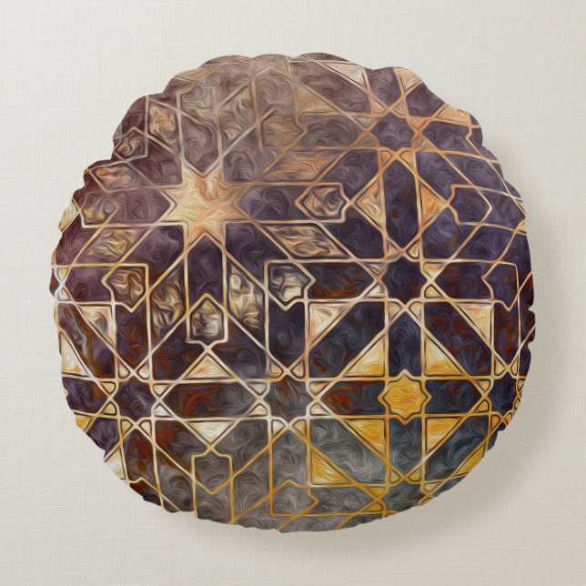 Mystic Tiles I Round Cushion (Front)