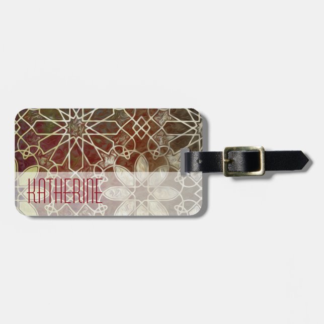Mystic Tiles II Luggage Tag (Front Horizontal)