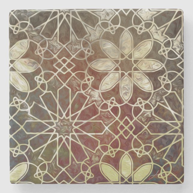 Mystic Tiles II Stone Coaster (Front)