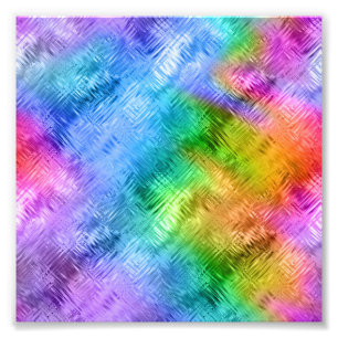 Mystic Topaz Blue Glassy Texture Photo Print