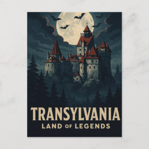 Mystic Transylvania – Dracula’s Castle Postcard