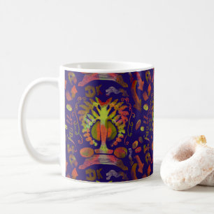 "Mystic Tree of Life – Folk Art Pattern" Coffee Mug