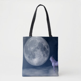 Mystic Unicorn Moon Magic Tote Bag