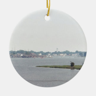 Mystic view ceramic ornament