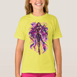 Mystic Violet Goddess Fantasy T-Shirt