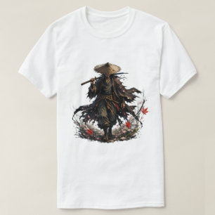 Mystic Wandering Ronin Mug Samurai Warrior in Ba T-Shirt