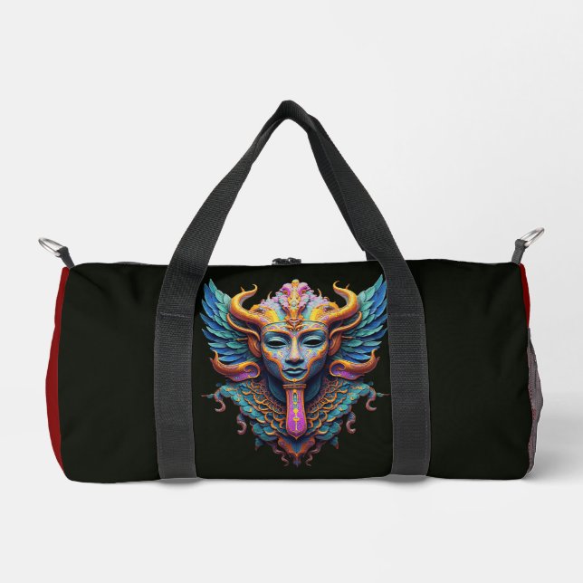 Mystic Winged Diety Duffle Bag (Front)