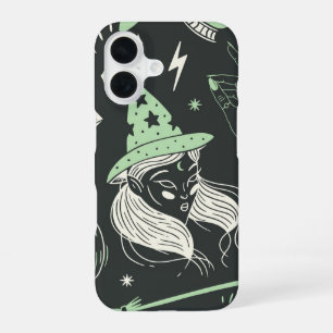 Mystic Witch Aesthetic Halloween Magic iPhone 16 Case