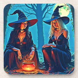Mystic Witches Cauldron Spellbound Coaster
