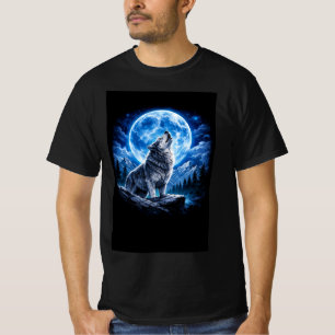 Mystic Wolf Howling T-Shirt