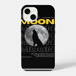 Mystic Wolf with Moon Custom Phone Case