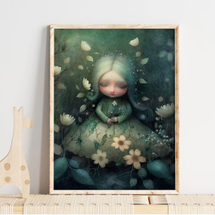 Mystic Woodland Fairy Goddess   Fairy Wall Print