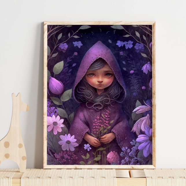 Mystic Woodland Purple Fairy | Fairy Wall Print (Creator Uploaded)