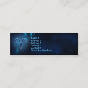 Mystic Zodiac - Aries Mini Business Card