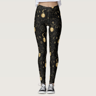 Mystic Zodiac Print Leggings