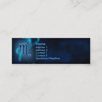 Mystic Zodiac - Scorpio Mini Business Card