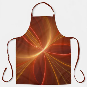 Mystical Abstract Fractal Art Modern Warm Colours Apron