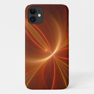 Mystical Abstract Fractal Art Modern Warm Colours iPhone 11 Case
