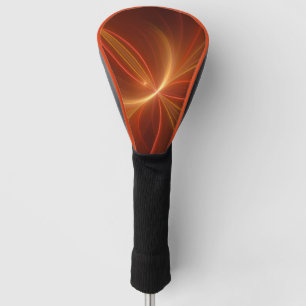 Mystical Abstract Fractal Art Modern Warm Colours Golf Head Cover