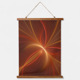 Mystical Abstract Fractal Art Modern Warm Colours Hanging Tapestry