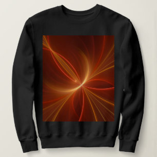 Mystical Abstract Fractal Art Modern Warm Colours Sweatshirt
