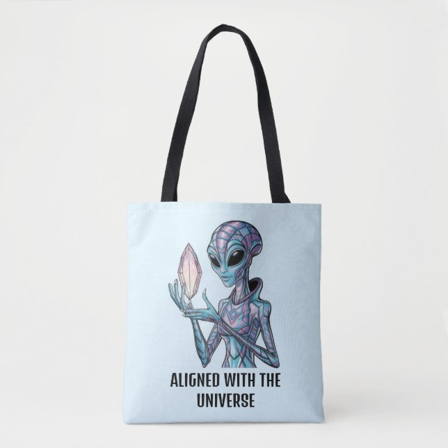 Mystical Alien Tote Bag (Front)