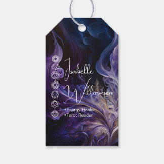 Mystical Amethyst Chakras Reiki Meditation Yoga Gift Tags