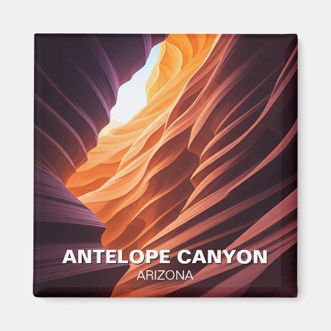 Mystical Antelope Canyon Navajo Nation Arizona Magnet (Front)