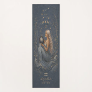 Mystical Aquarius Zodiac Meditation Mat