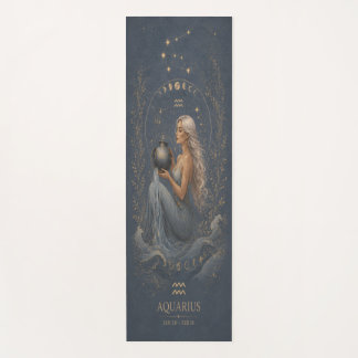 Mystical Aquarius Zodiac Meditation Mat