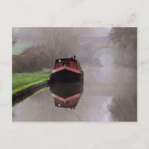 Mystical Barge on the Canal Postcard