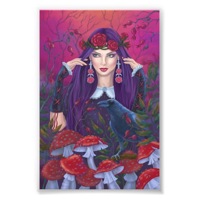 Mystical beauty  fantasy art photo print (Front)
