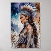 Mystical Bohemian Woman Warrior