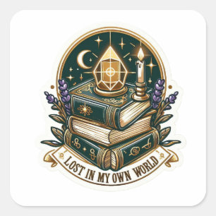 Mystical Bookstack Sticker - Lost In My Own World 