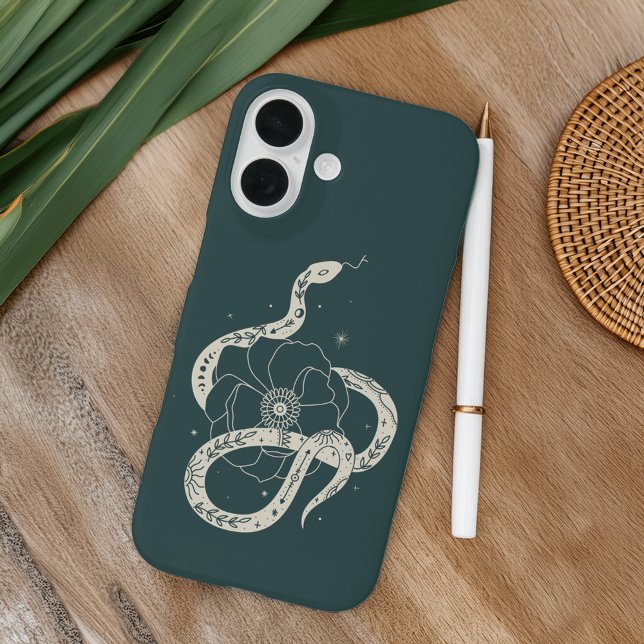Mystical Botanical Snake Illustration Case-Mate iPhone Case (Creator Uploaded)
