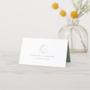 Mystical Botanical Wedding Place Card