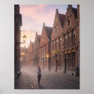 Mystical Bruges Twilight Stroll Poster