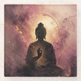 Mystical Buddha | Zen Meditation Glass Coaster