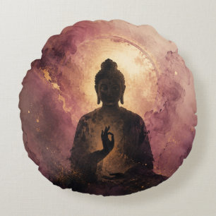 Mystical Buddha   Zen Meditation Round Cushion