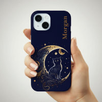 Mystical Cat Moon - Personalised Celestial Gift