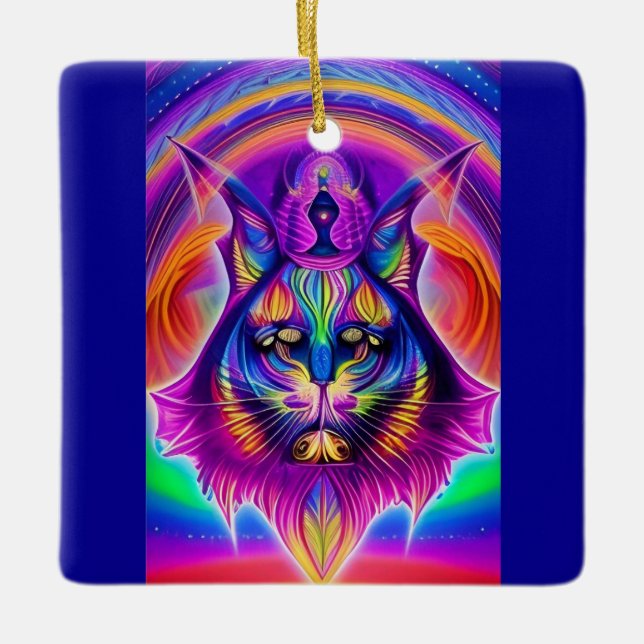 mystical cat ornament (Front)