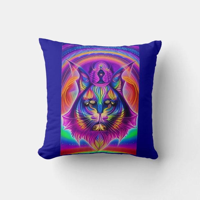 mystical cat pillow (Front)
