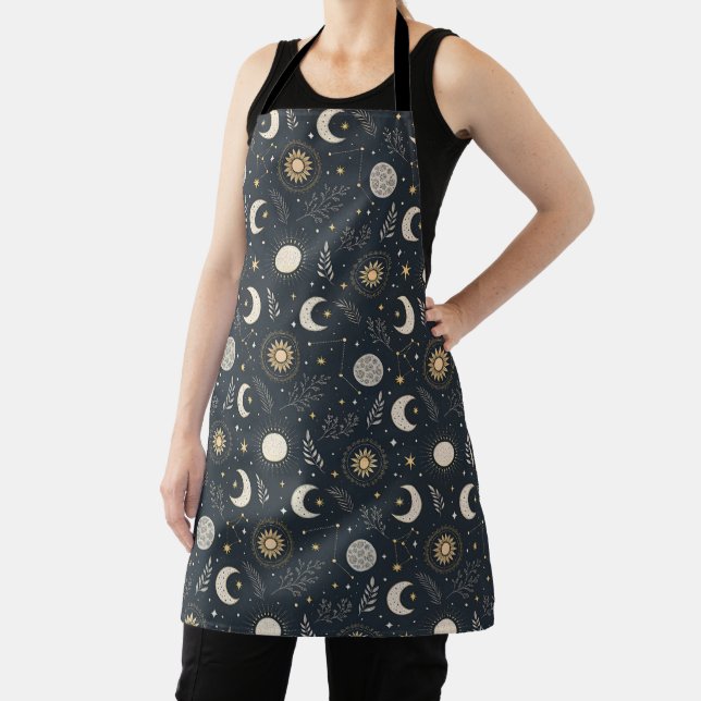 Mystical Celestial Moon Pattern Apron (Insitu)