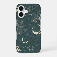 Mystical Celestial Night Moth & Serpent Pattern