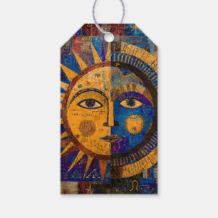 Mystical Celestial Sun Moon Alchemy Gift Tags