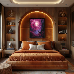 Mystical Cervical: Surreal Vertex in the Forest Poster