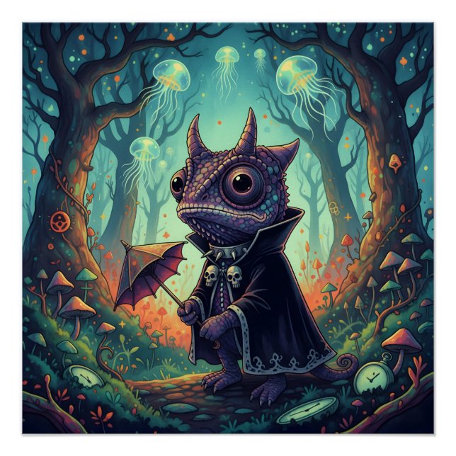 Mystical Chameleon Poster (Front)