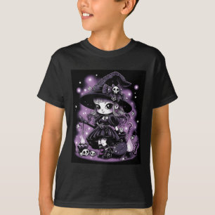 Mystical Charms Halloween Witch Graphic  T-Shirt