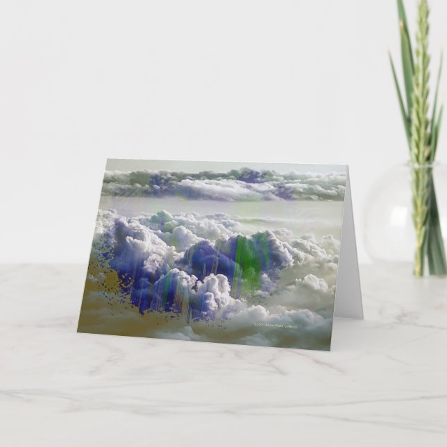 “Mystical Clouds” Thank You Card (Front)